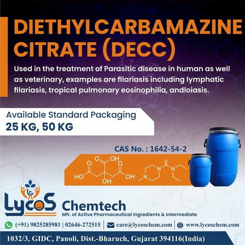Diethylcarbamazine citrate