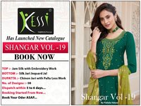 Kessi Shangaar Patiyala House Vol 19 Jam Silk With Embroidery Work Dress Material Catalog
