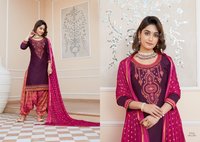 Kessi Shangaar Patiyala House Vol 19 Jam Silk With Embroidery Work Dress Material Catalog