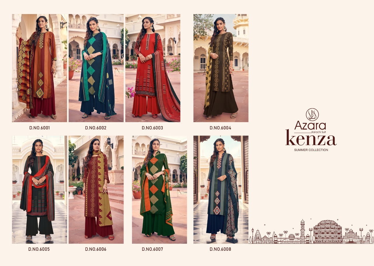 Radhika Kenza Pure Cambric Cotton With Swarovski Work Dress Material Catalog