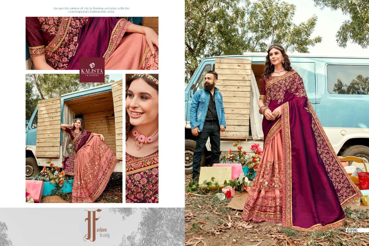 Kalista Fashions Khawaab Vol 16 Silk Georgette Designer Saree Catalog