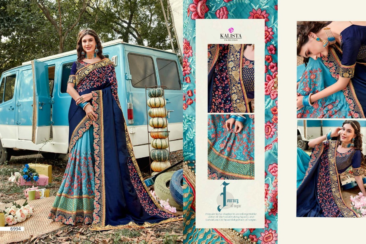 Kalista Fashions Khawaab Vol 16 Silk Georgette Designer Saree Catalog