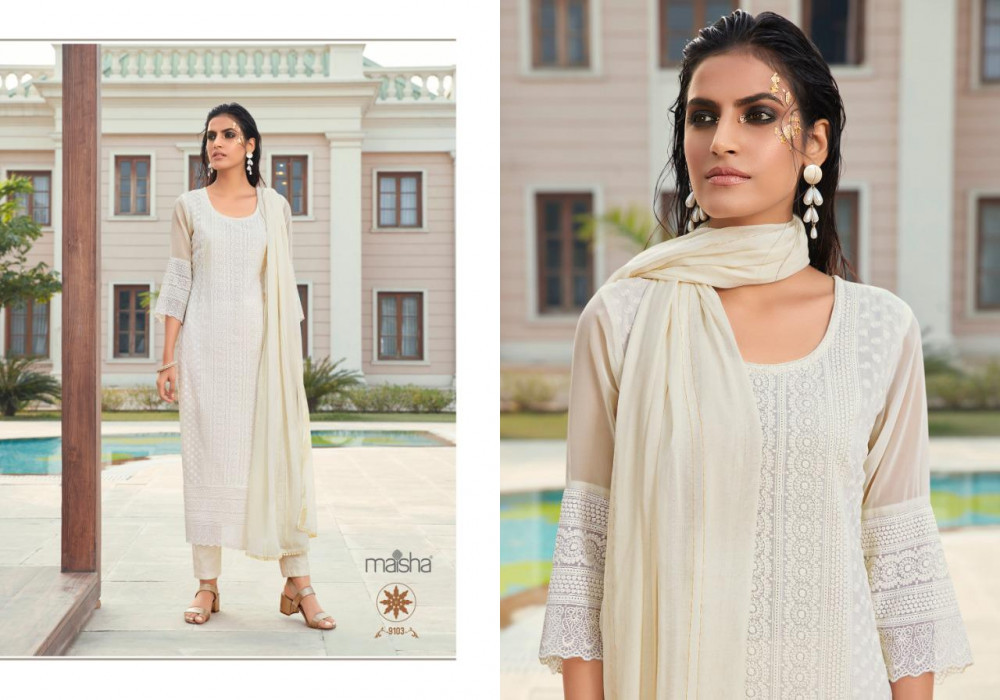 Maisha Maira Straight Readymade Salwar Kameez Catalog Collection