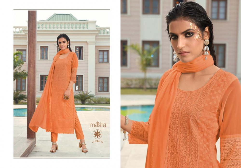 Maisha Maira Straight Readymade Salwar Kameez Catalog Collection