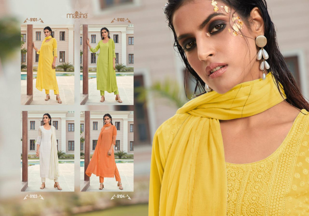 Maisha Maira Straight Readymade Salwar Kameez Catalog Collection