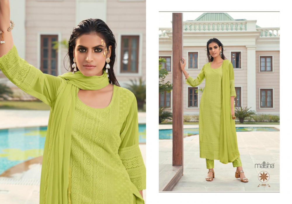 Maisha Maira Straight Readymade Salwar Kameez Catalog Collection