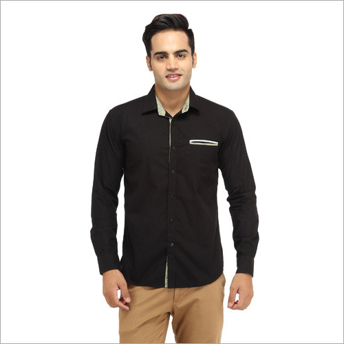 Mens Black Casual Shirt