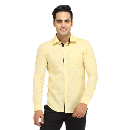 Mens Yellow Shirt