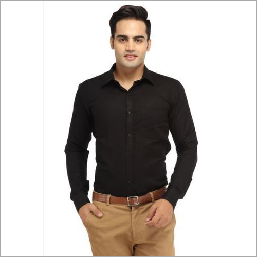 mens black formal shirts uk