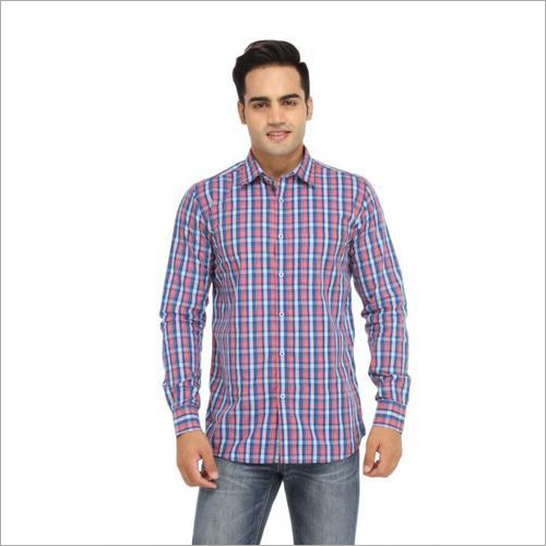 Mens Pure Cotton Check Shirt