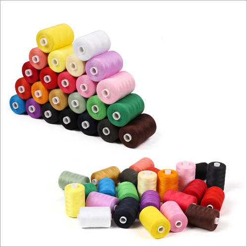 Premium Sewing Thread - Cotton Blend, Multicolor | High Quality for Textile Industries & Commercial Applications, Plain Pattern