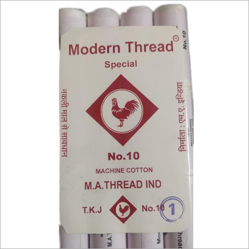 Modern Sewing Thread - White Color, High Quality | Ideal for Bag Sewing and Commercial Applications, Plain Pattern