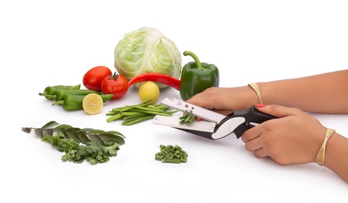 Smart Knife 4 in One (Lite) - Stainless Steel Blade, ABS Plastic Handle, Multi Color | 4-in-1 Design, Ergonomic Grip, Easy to Clean, Dishwasher Safe