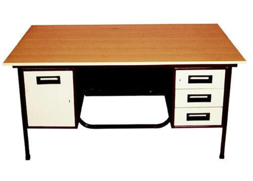 Brown And White Office Table