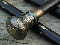 Handmade Solid Brass Head Handle Victorian Wooden Walking Cane Stick Gift