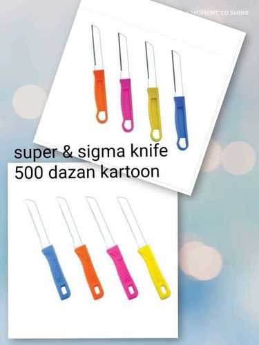 Knife (Super) - ABS Material, Ergonomical Multi-Purpose Design | Suitable for Slicing, Chopping, Mincing, Multi Color Handle for Comfortable Grip
