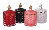 Golden Touch Glass Candy Jar