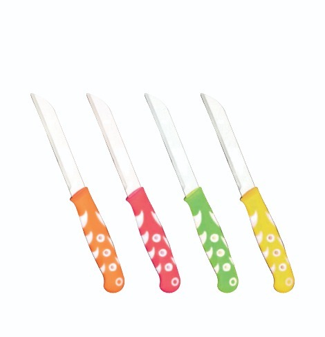 Knife (Rocke) - ABS Material, Multi Color Design | Ergonomical Handle for Enhanced Comfort During Prolonged Use, Versatile for Various Kitchen Tasks