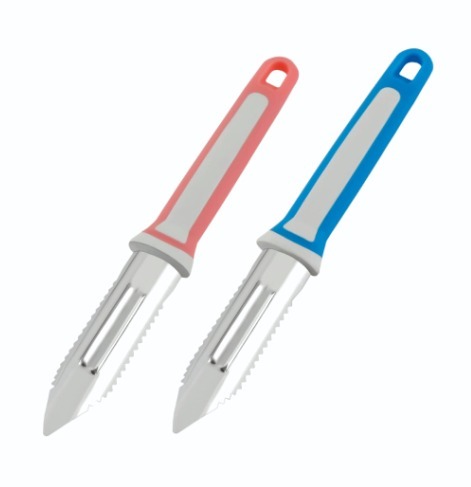Peeler (Magic) - Stainless Steel Blades, Ergonomic Handle, Multi-Color Design | Integrated Peeler, Effortless Vegetable & Fruit Cutting
