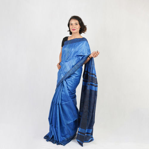 Party Wear Pure Tussar Gheecha  Silk Saree