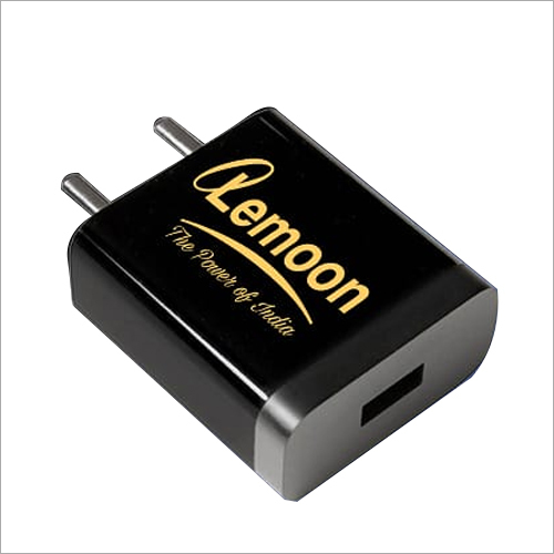 Mobile Adapter - Plastic Body, Matte Black | Long Service Life, Single USB Port