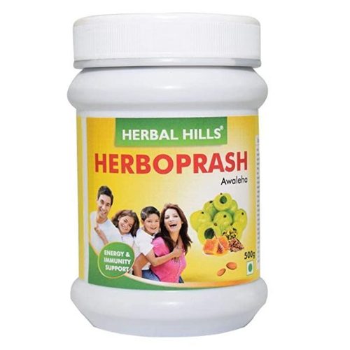 Herbal Hills Herbo Prash Awaleha, Natural Ayurvedic Chyavanprash Herboprash For Immunity, 500g