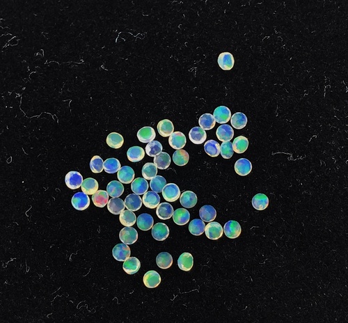 3mm Ethiopian Opal Faceted Round Loose Gemstones