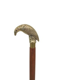 Brass Eagle bird Handle Wooden walking stick