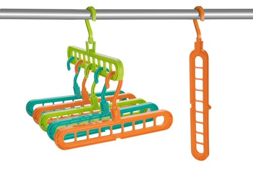 Hanger (9 Hall) - PP Plastic, Foldable Multifunctional Design , Versatile Wardrobe Clothes Organiser and Space Saver