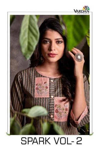 Vardhan Designer Spark Vol 2 South Cotton Kurti With Bottom Catalog