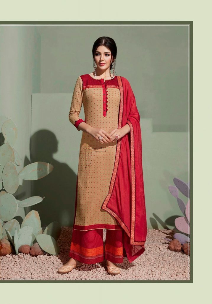 Rangoon Stepup Vol 3 South Cotton Readymade Suit With Plazzo Cataog