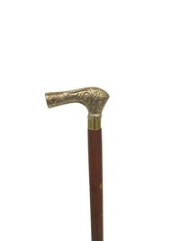 Brass Design handle Wooden walking stick