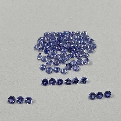 3mm Tanzanite Faceted Round Loose Gemstones