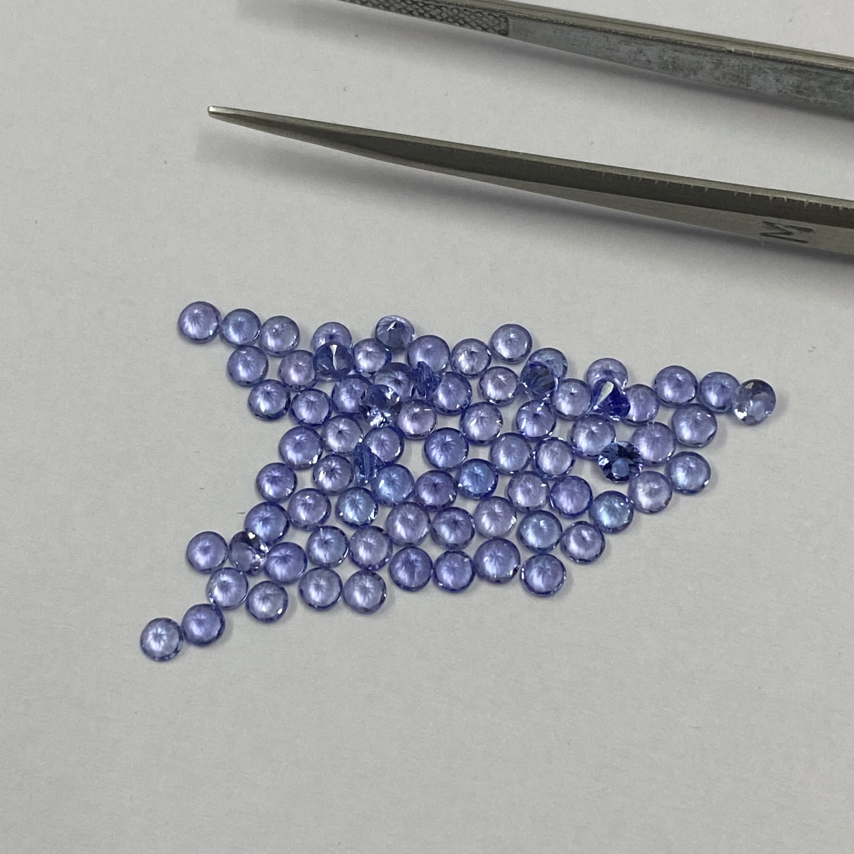 3mm Tanzanite Faceted Round Loose Gemstones