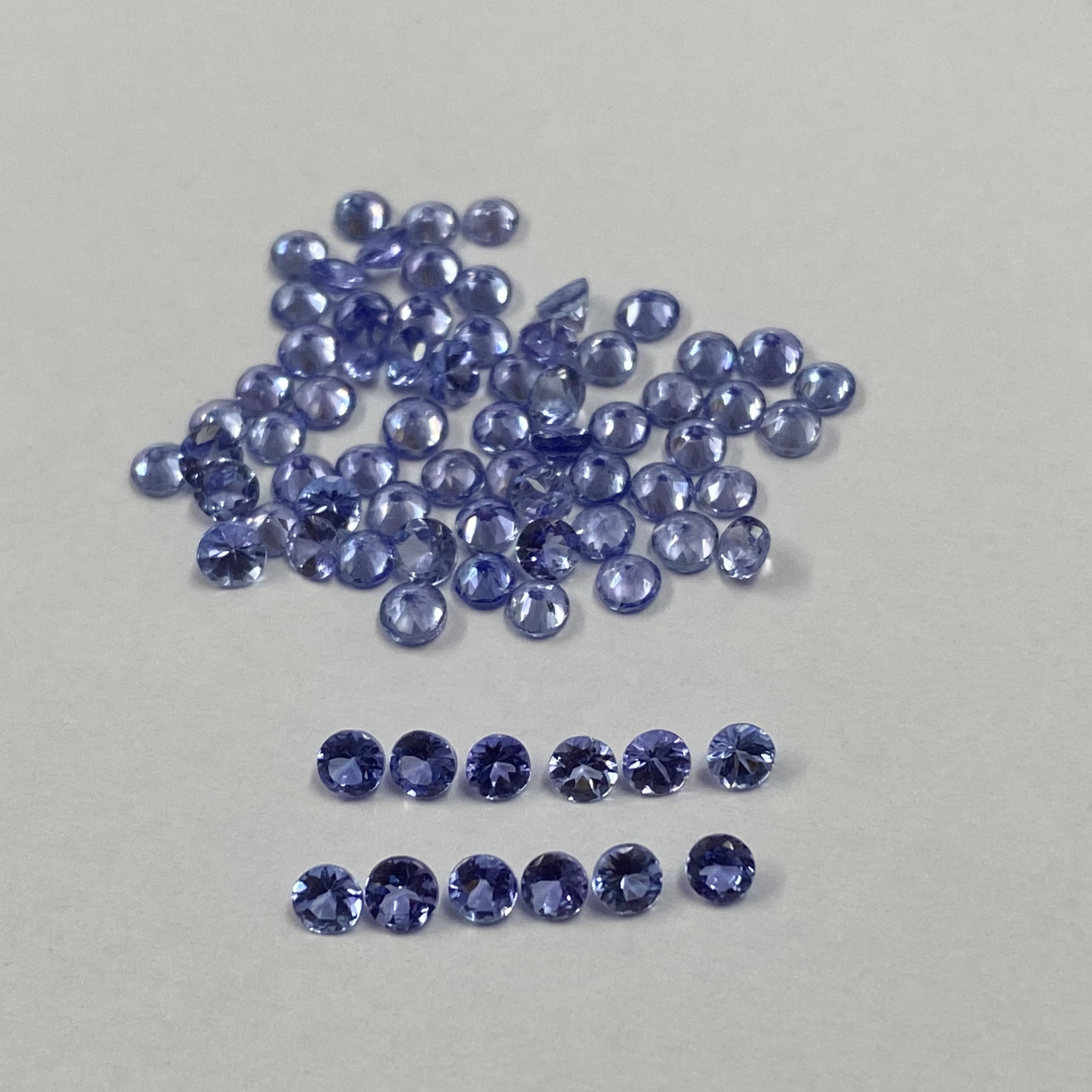 3mm Tanzanite Faceted Round Loose Gemstones