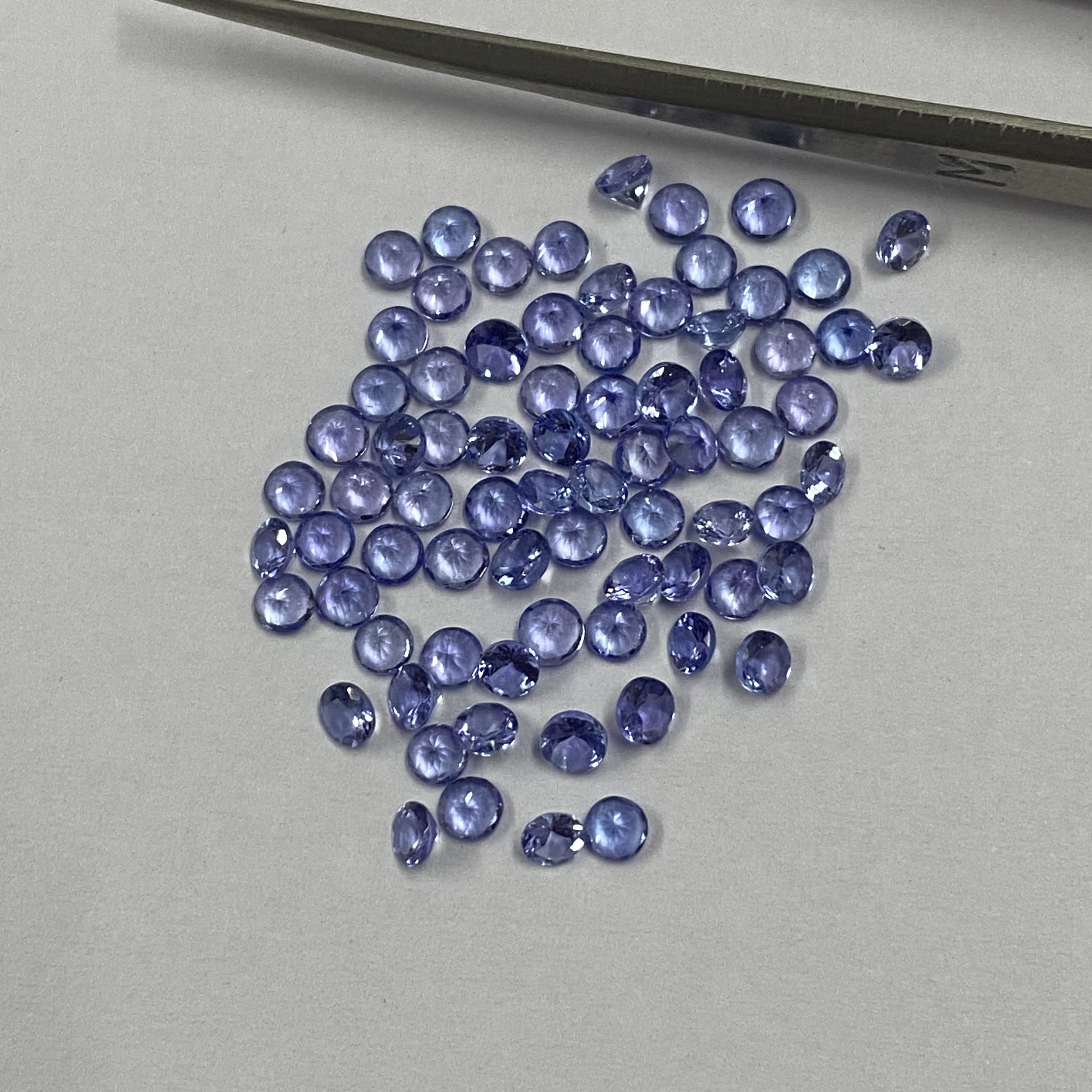 3mm Tanzanite Faceted Round Loose Gemstones