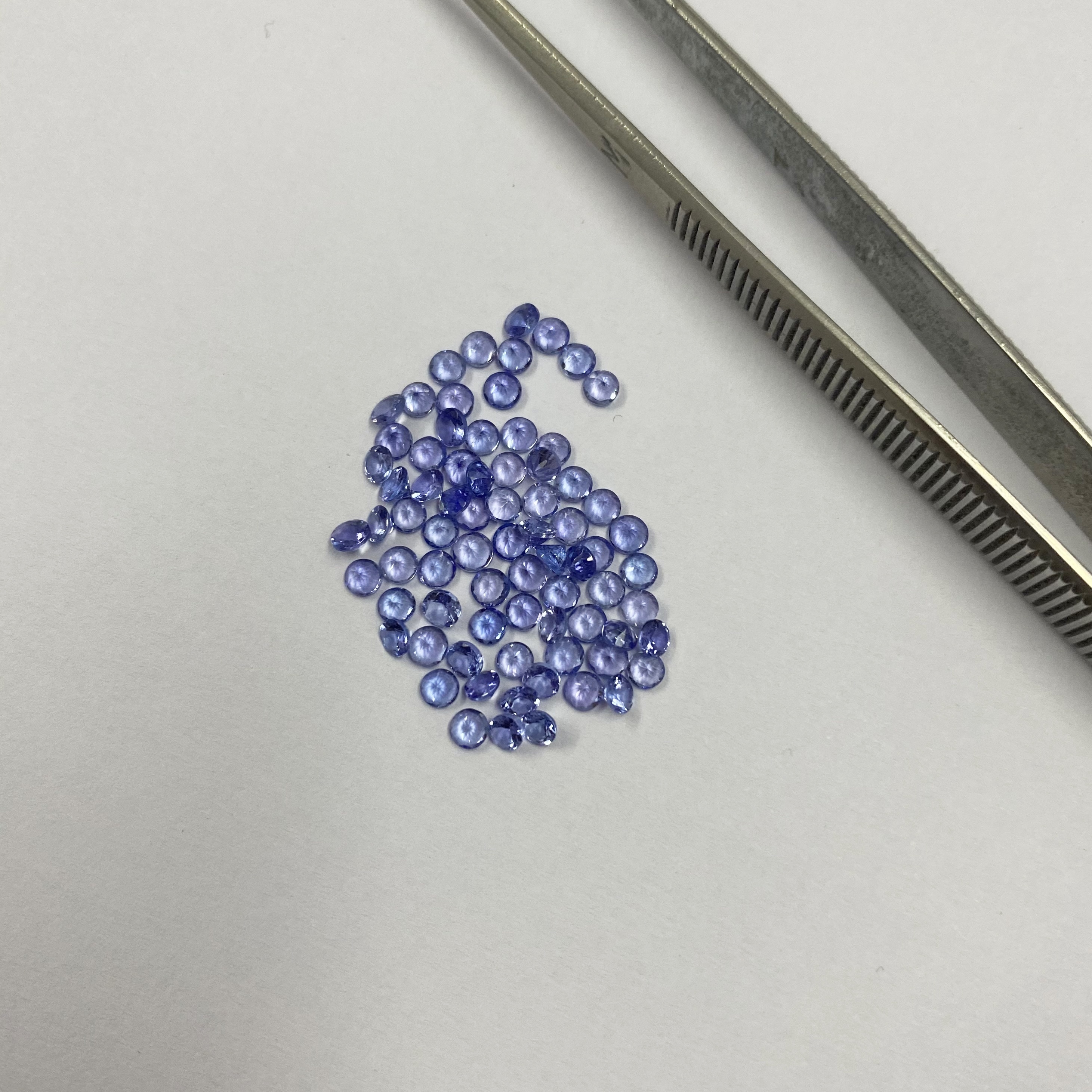 3mm Tanzanite Faceted Round Loose Gemstones