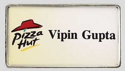 Rustproof Customized Rectangle Shape Metal Badges