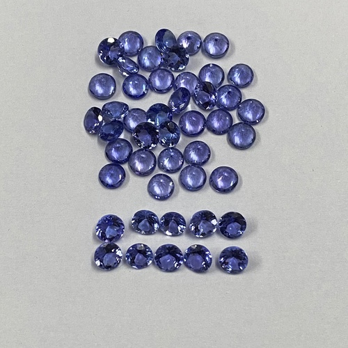 4mm Tanzanite Faceted Round Loose Gemstones