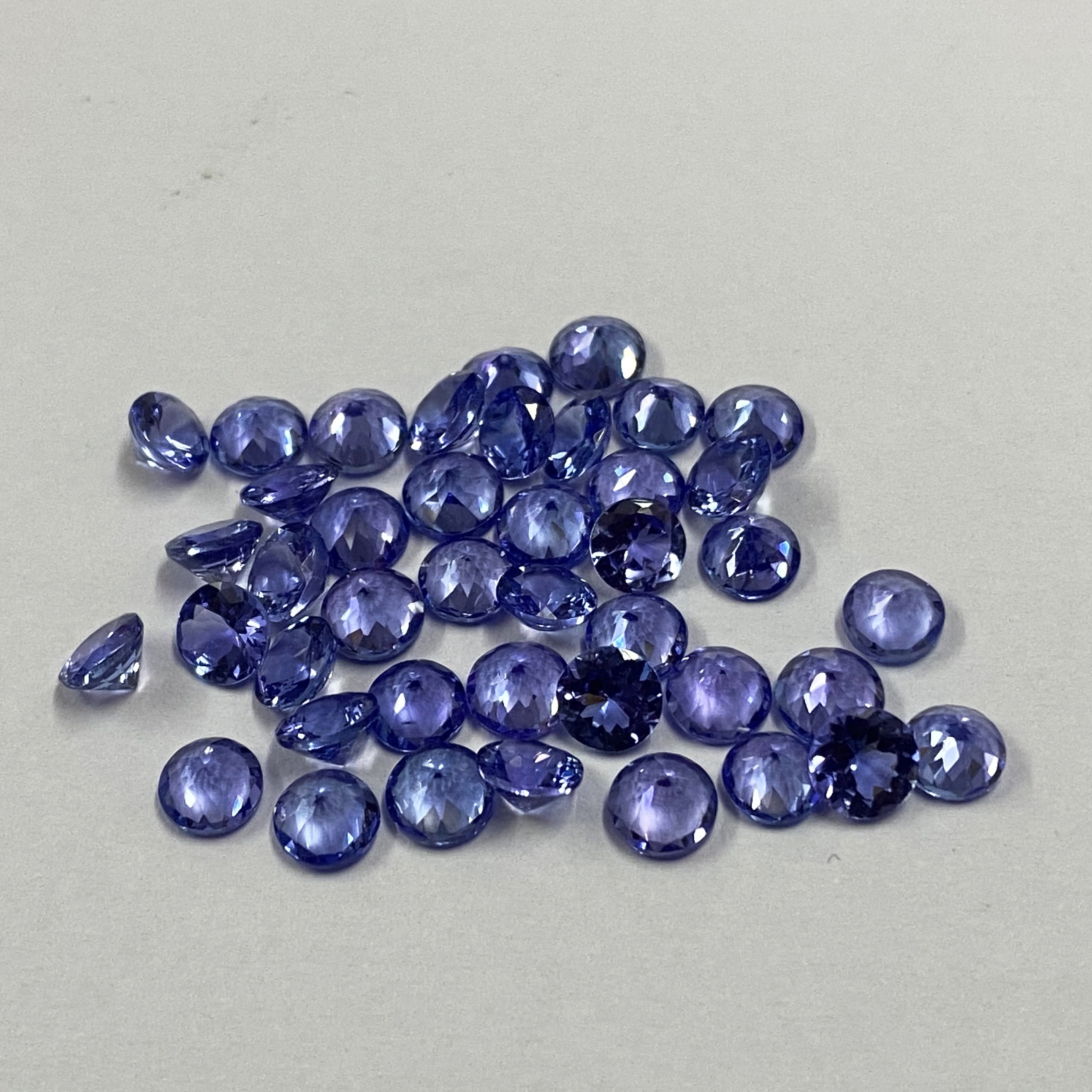 4mm Tanzanite Faceted Round Loose Gemstones