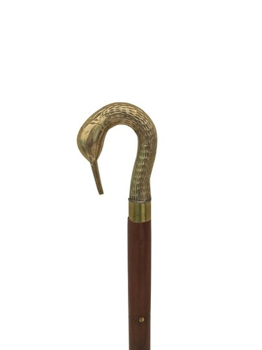 Brass Saras Head Handle designer Wooden walking stick