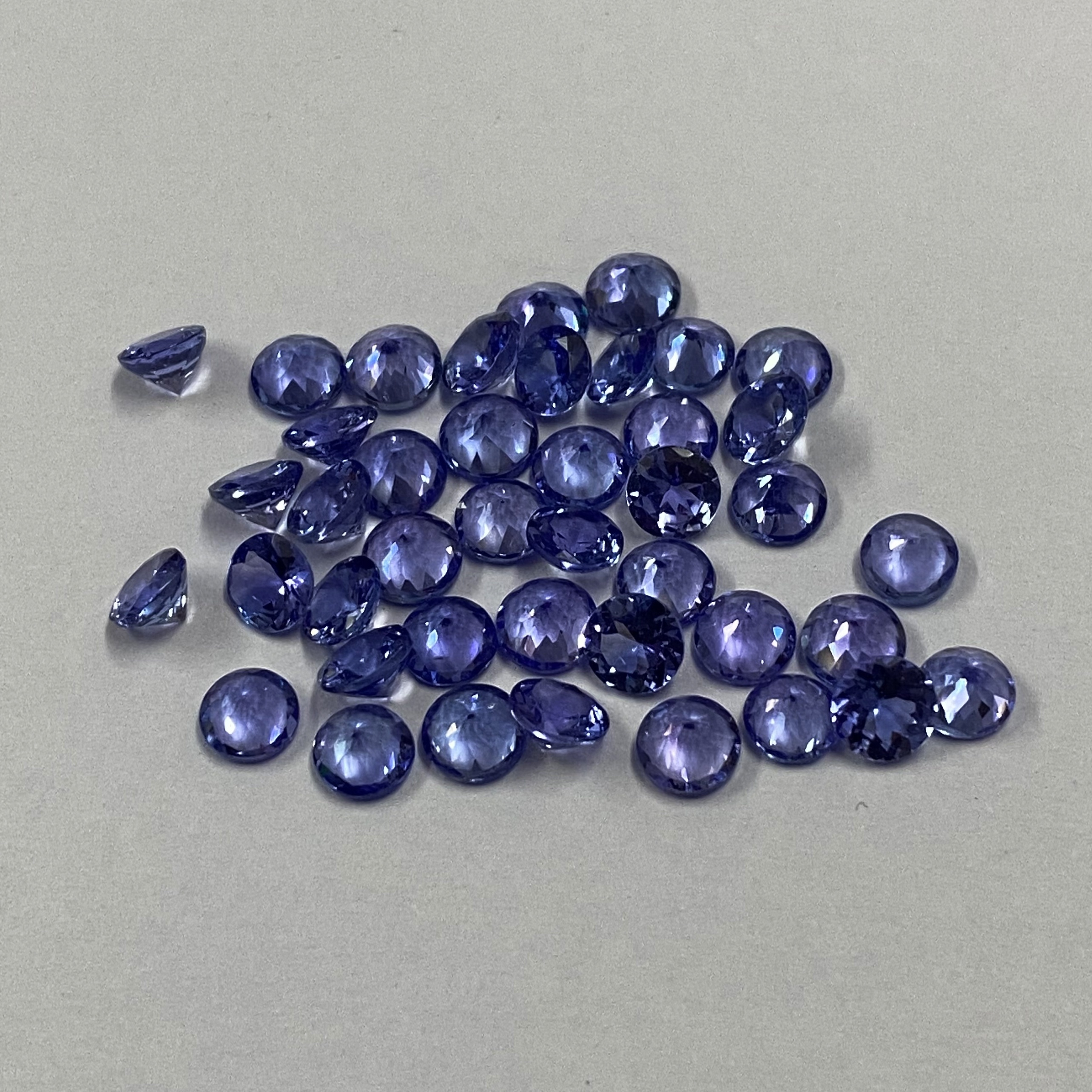 6mm Tanzanite Faceted Round Loose Gemstones