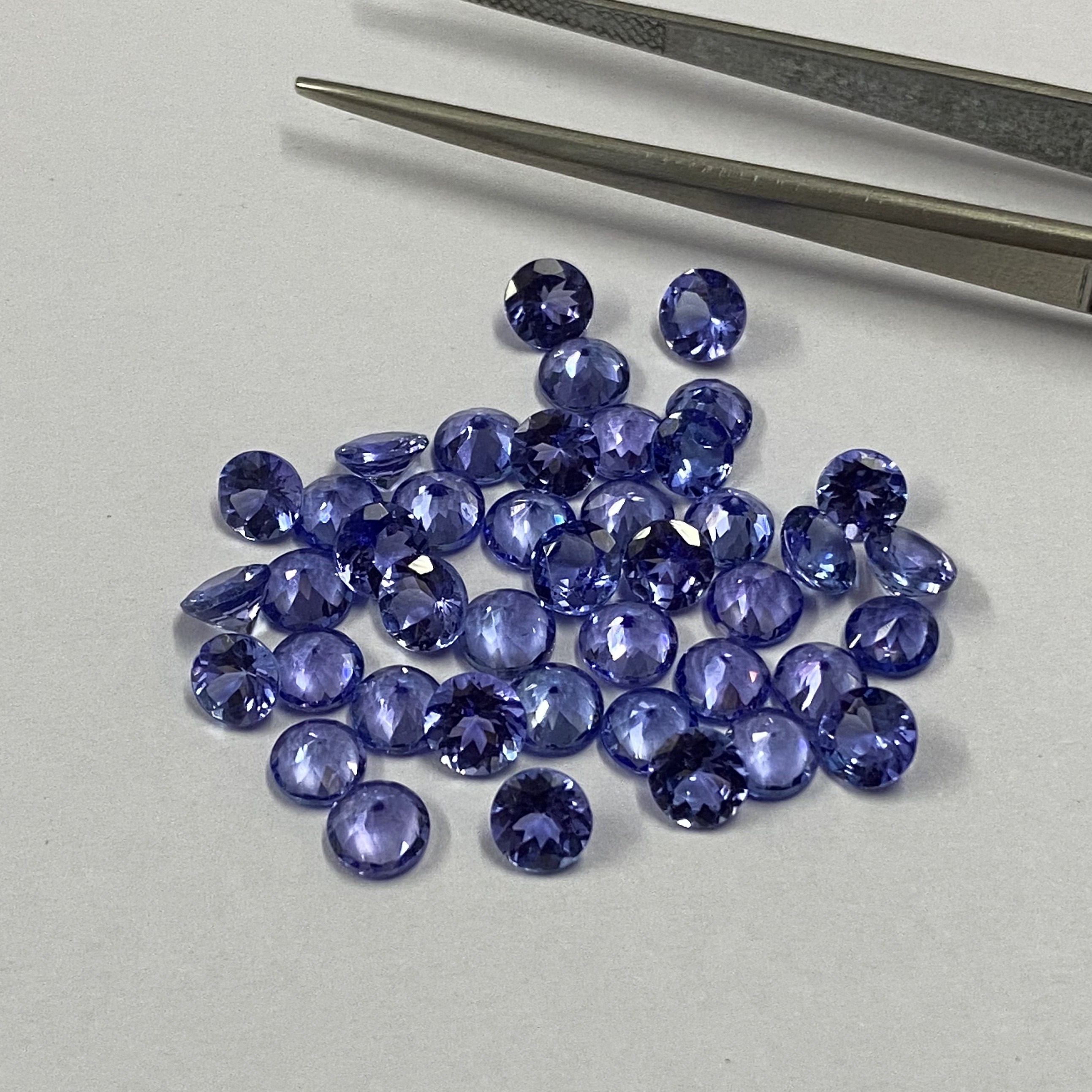 6mm Tanzanite Faceted Round Loose Gemstones