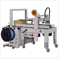 Carton Sealer With Automatic Strapping Machine