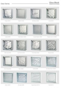 Clear Glass Block Brick