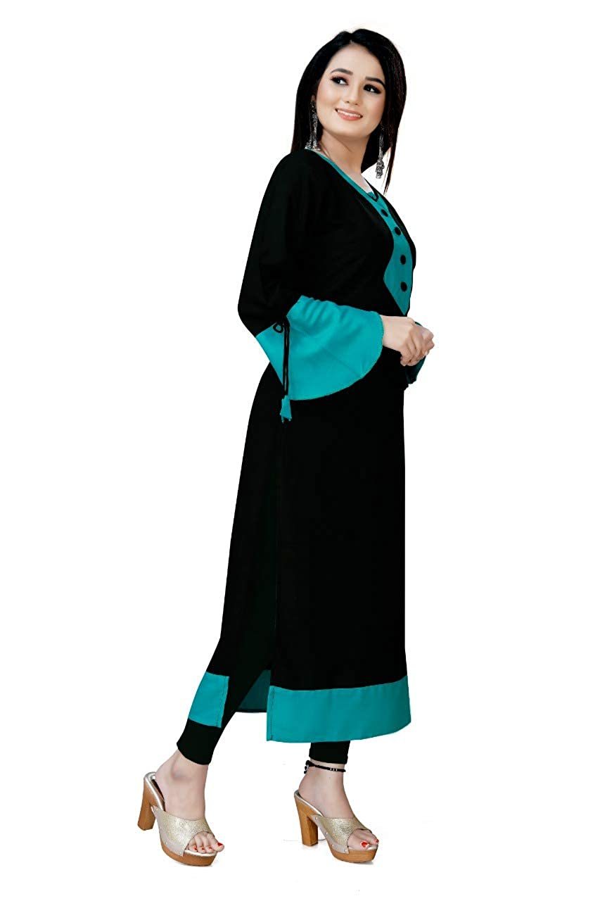 Genric Women Rayon Royal Havvy Kurti