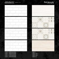 Ceramic Wall Tile - 300x600mm, Glossy & Matt Finish | Wear-resistant, Antibacterial, Free Sample Available, Iso Certified