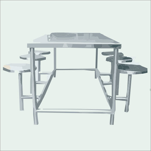 Stainless Steel Canteen Table and Chair 