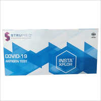 Rapid Antigen Test Kit - 25 Reactions Per Kit, Icmr Approved, Plastic Material, Nasal Swab Sample, 15-minute Result Time, 75% Sensitivity, 90% Specificity