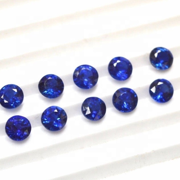 3mm Blue Kyanite Faceted Round Loose Gemstones